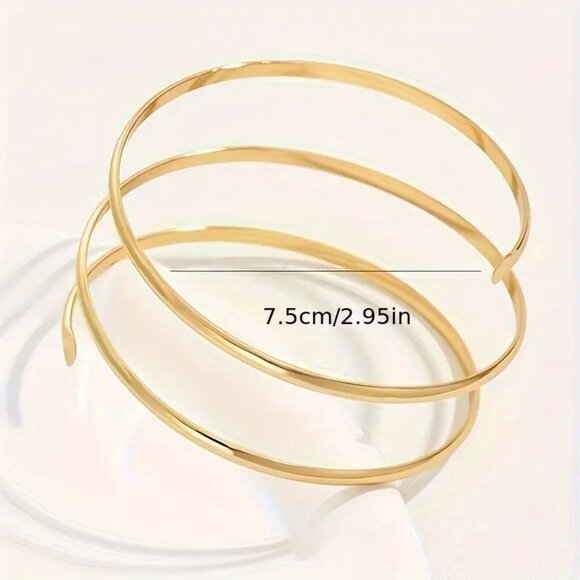 Upper Arm Cuff Bracelet Boho Hippie Greek Armlet Simple Goddess Sexy Egyptian - Picture 4 of 4